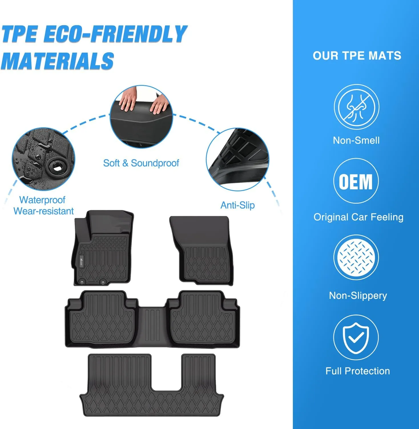 2014-2021 Mitsubishi Outlander TPE Floor Mats