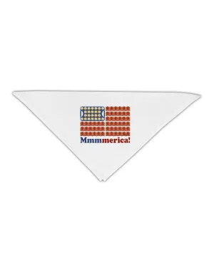 American Breakfast Flag - Bacon and Eggs - Mmmmerica Adult 19&#x22; Square Bandana