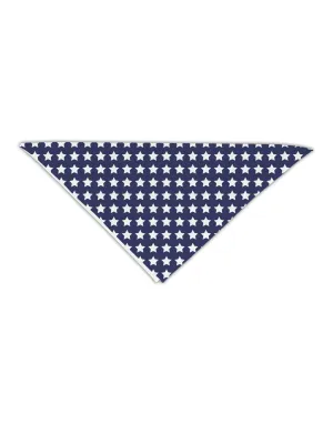 Americana Stars Pattern Adult 19&#x22; Square Bandana All Over Print