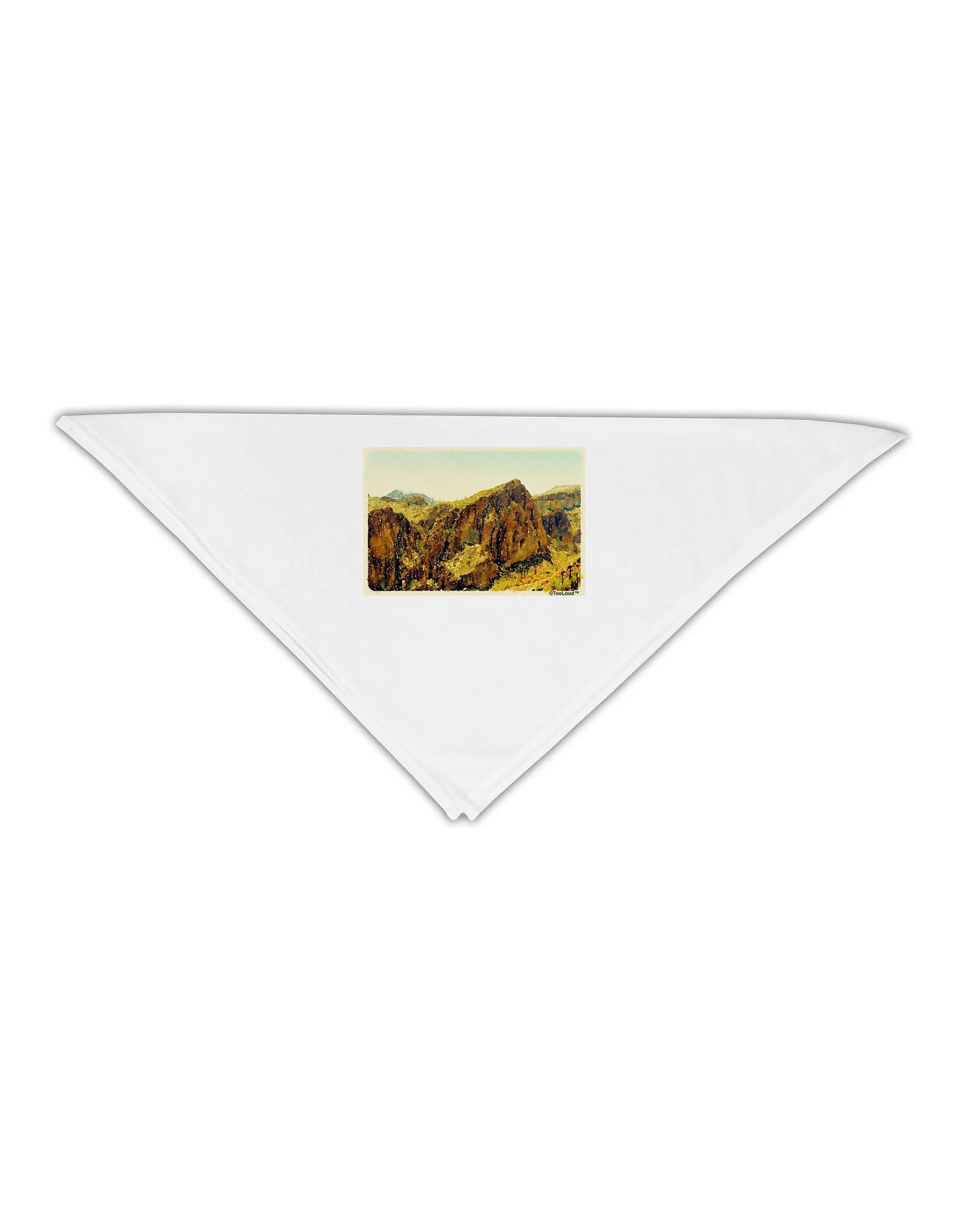 Arizona Mountains Watercolor Adult 19&#x22; Square Bandana