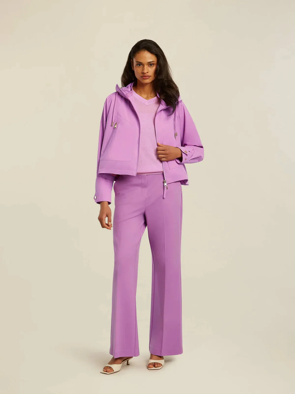 Beaumont French Mauve Delia Rain Jacket