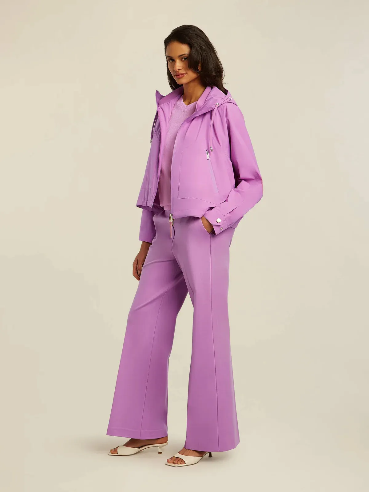 Beaumont French Mauve Delia Rain Jacket