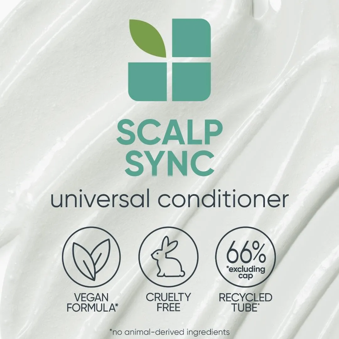 Biolage Scalp Sync Universal Conditioner | Lightweight Conditioner | Nourishes Hair & Promotes Healthy Scalp | Fermented Tea & Glycolic Acid | Sulfate-Free | Paraben-Free | For All Scalp Types
