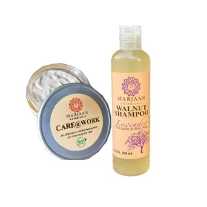 Buy Walnut Shampoo Lavender For Healthy & Shiny Hair, 300 Ml And Get care@work Moisturizer Free
