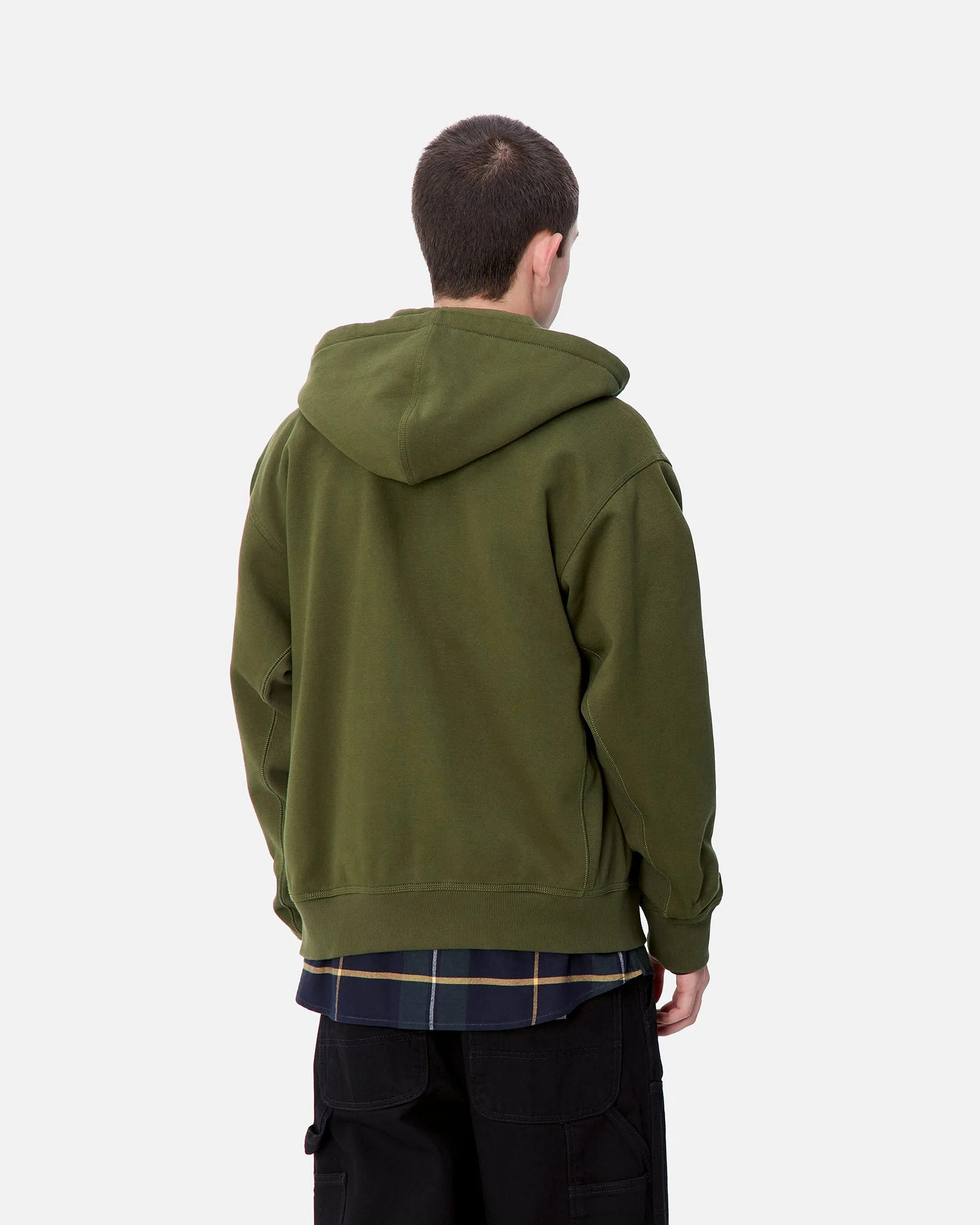 Carhartt WIP Hooded American Script Jacket - Tarragon