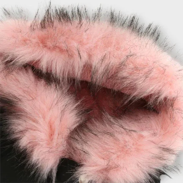Celine Chic Winter Jacket with Fur
