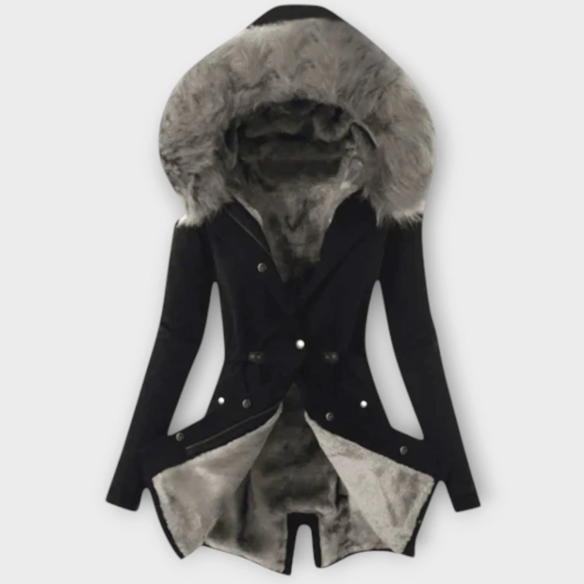 Celine Chic Winter Jacket with Fur