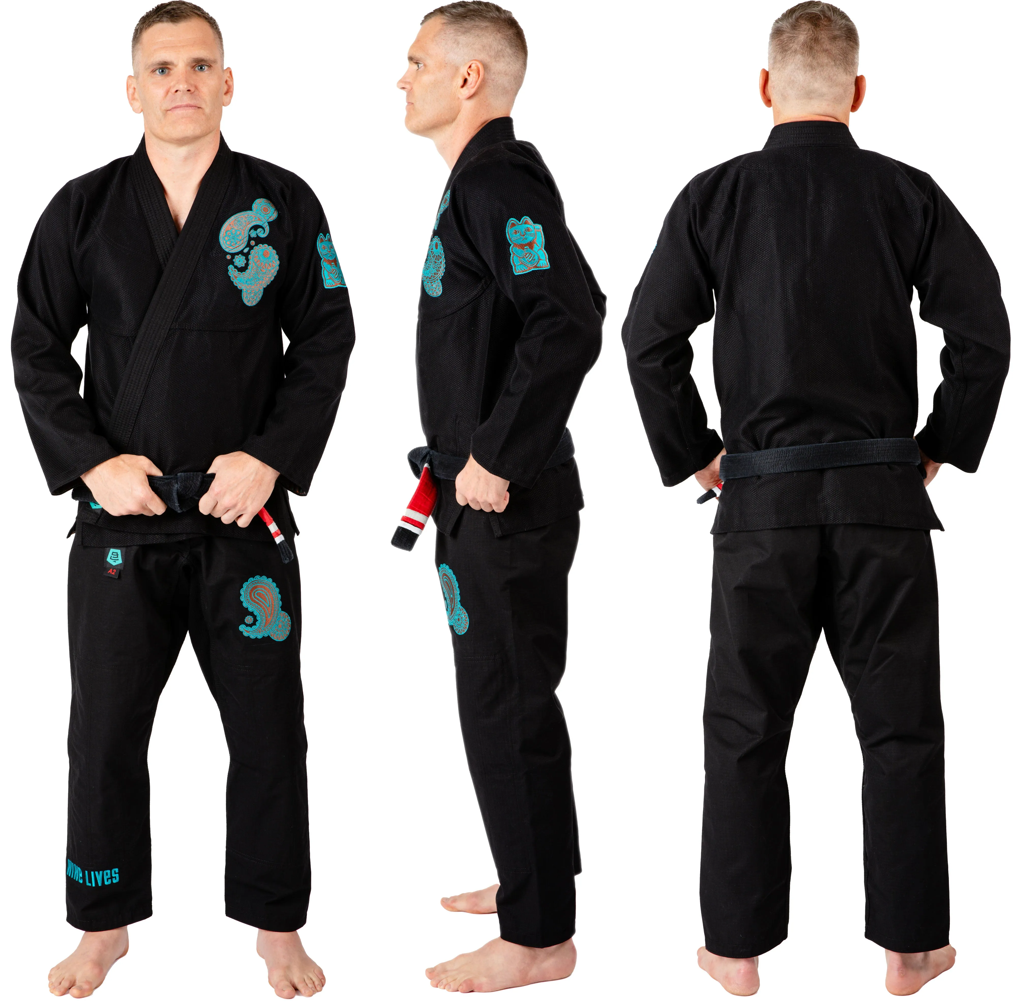 Chapter 13 - Paisley - Black - Jiu Jitsu Gi