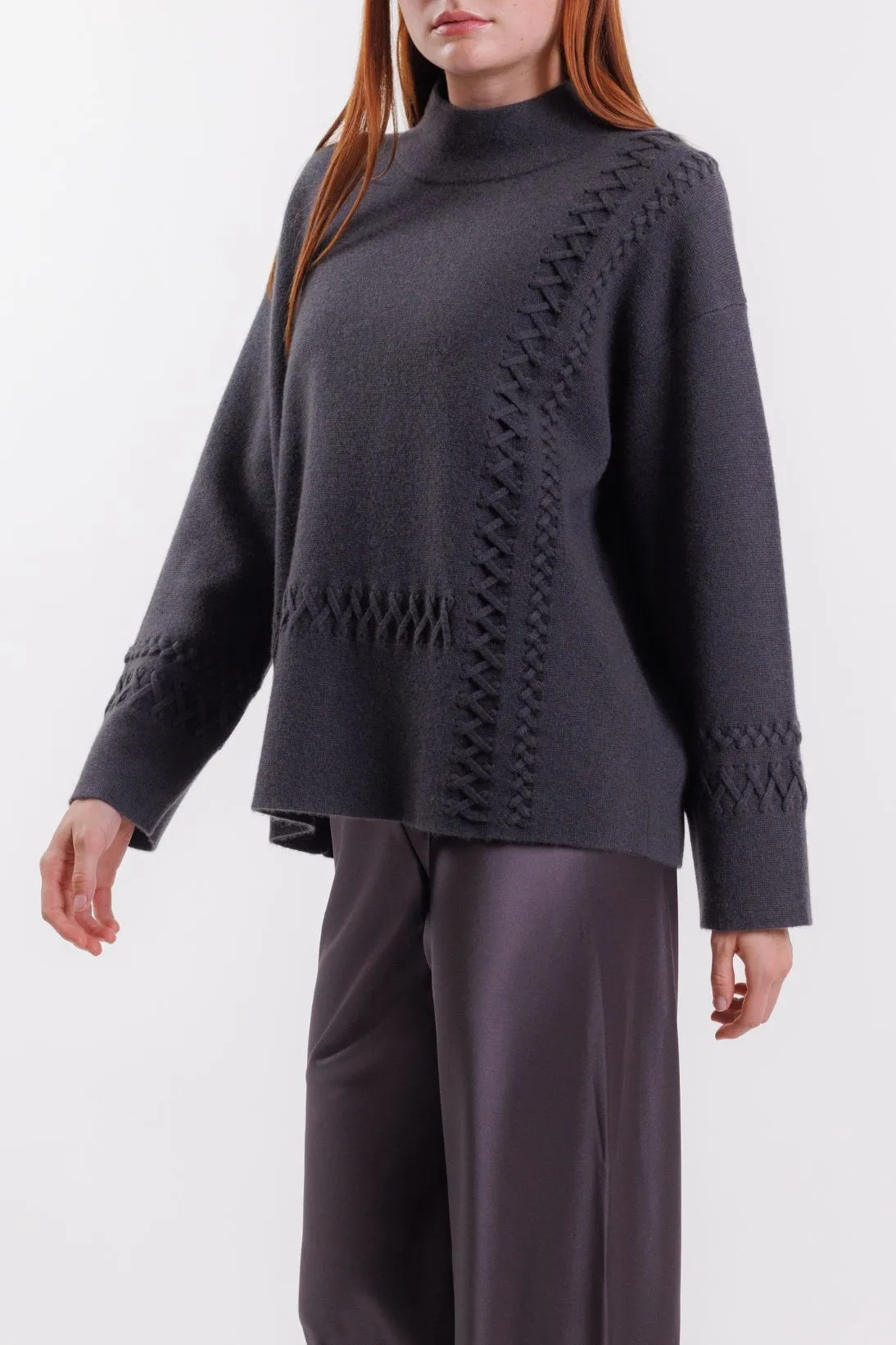 CROSS STITCH DOLMAN TOP