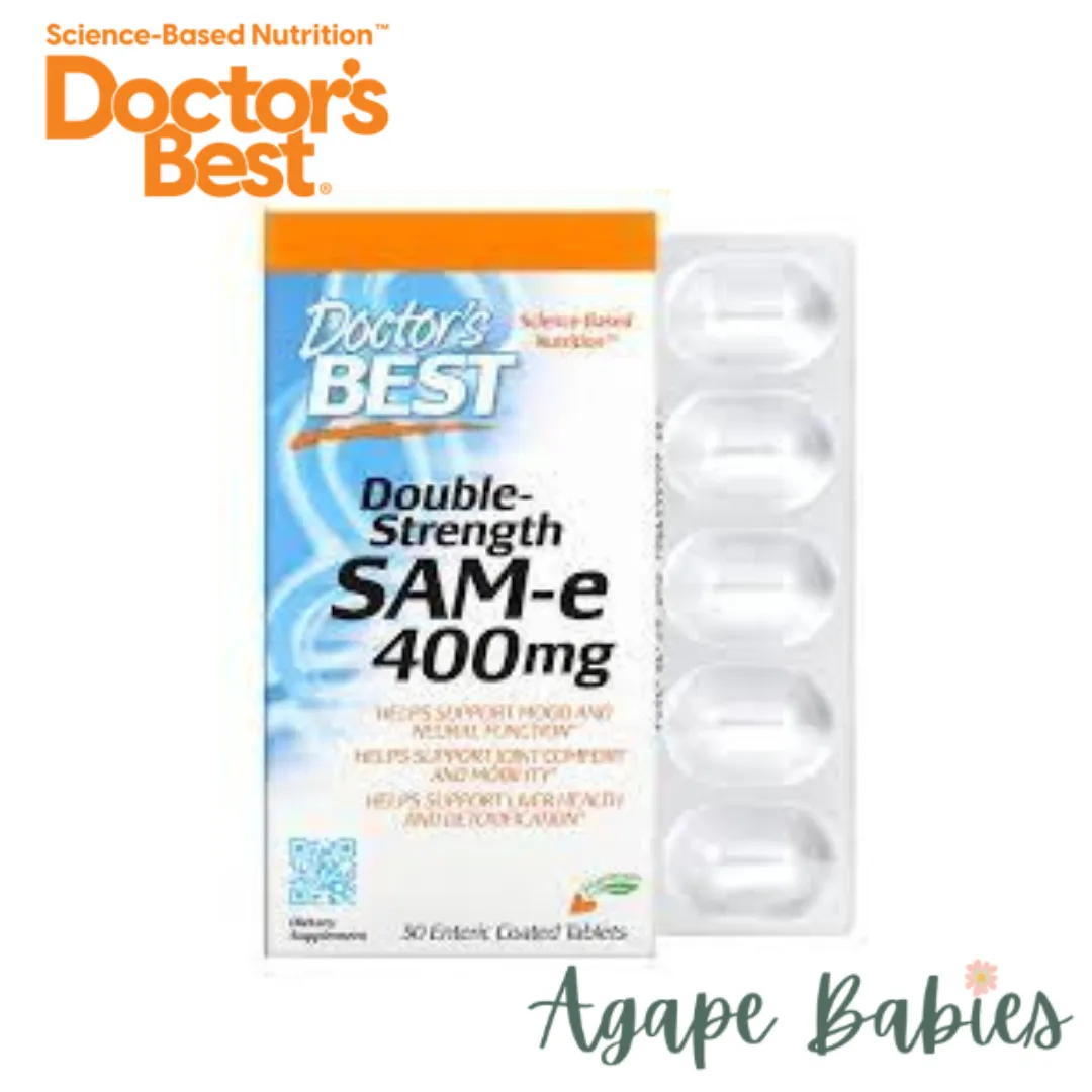 Doctor's Best SAM-e, Double-Strength 400mg, 30 tabs