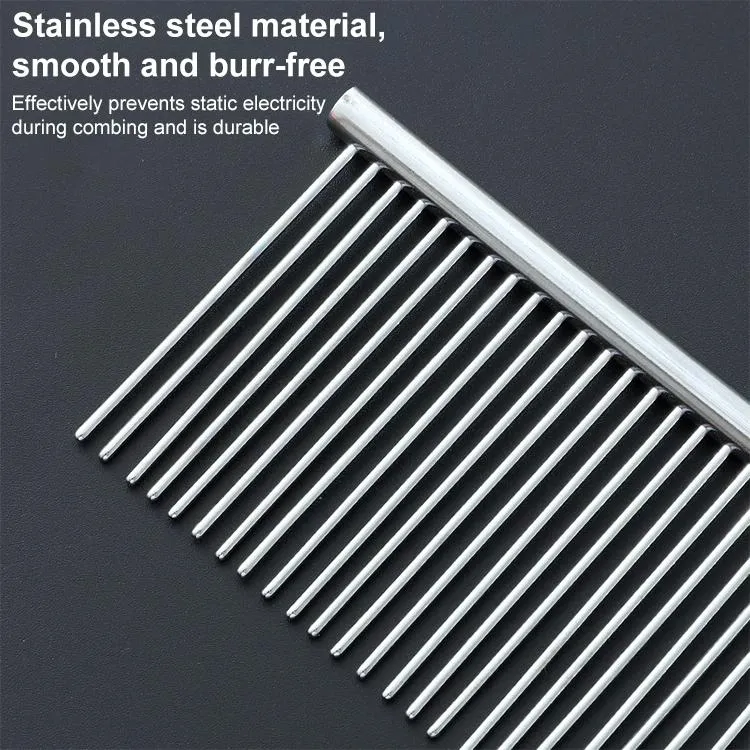 Double Density Pet Comb For Fluffy Hair 19Cm