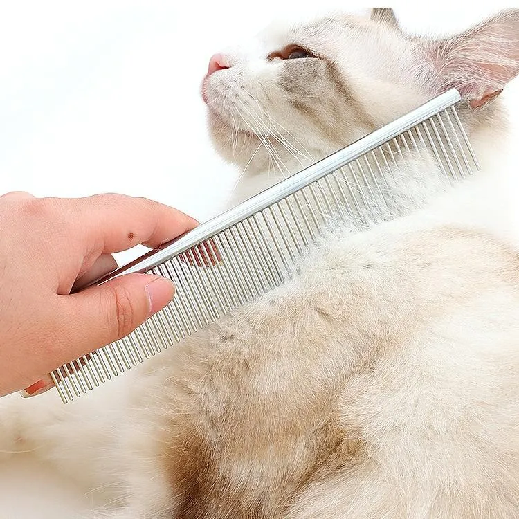 Double Density Pet Comb For Fluffy Hair 19Cm