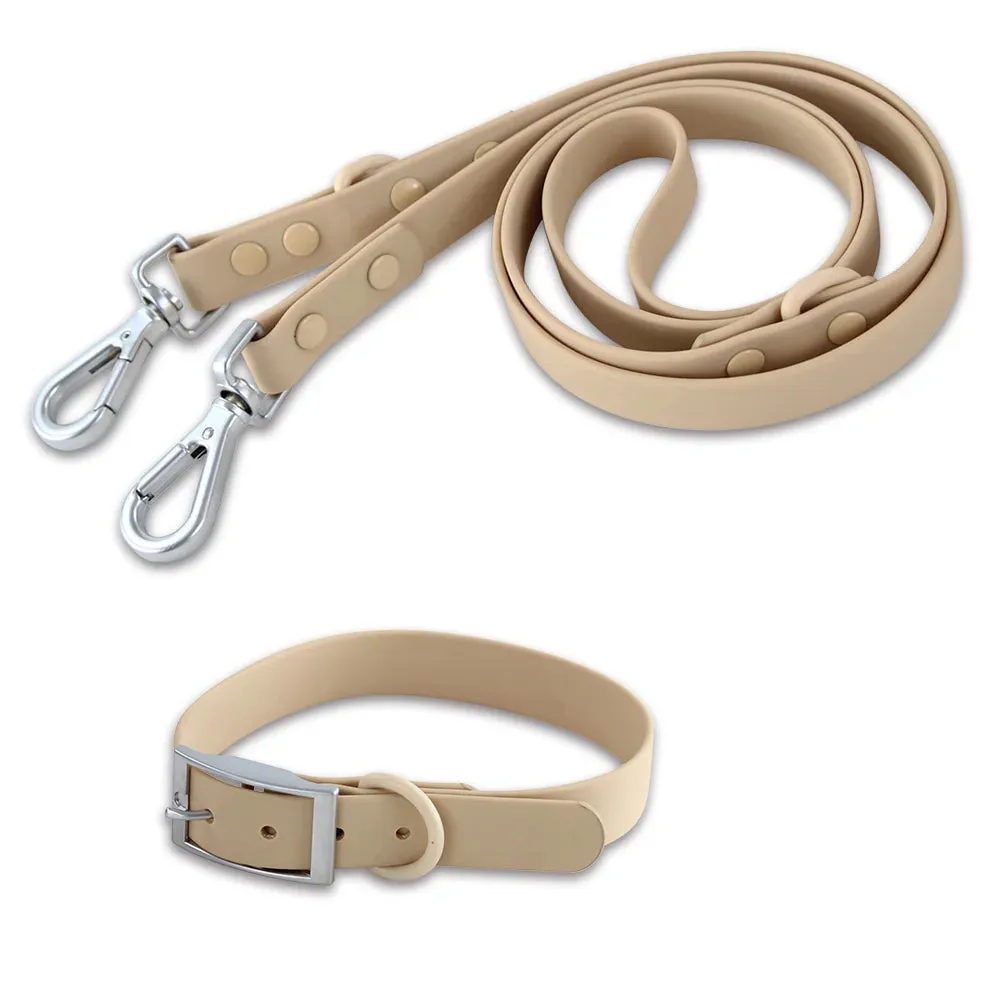 Double Dog Leash PVC Comfortable and breathable Dog Harness and leash set Adjustable Chest Strap Collars-f- Harnesses & Leashes