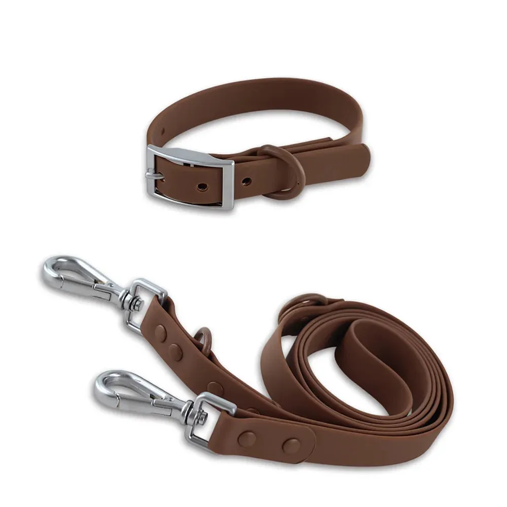 Double Dog Leash PVC Comfortable and breathable Dog Harness and leash set Adjustable Chest Strap Collars-f- Harnesses & Leashes