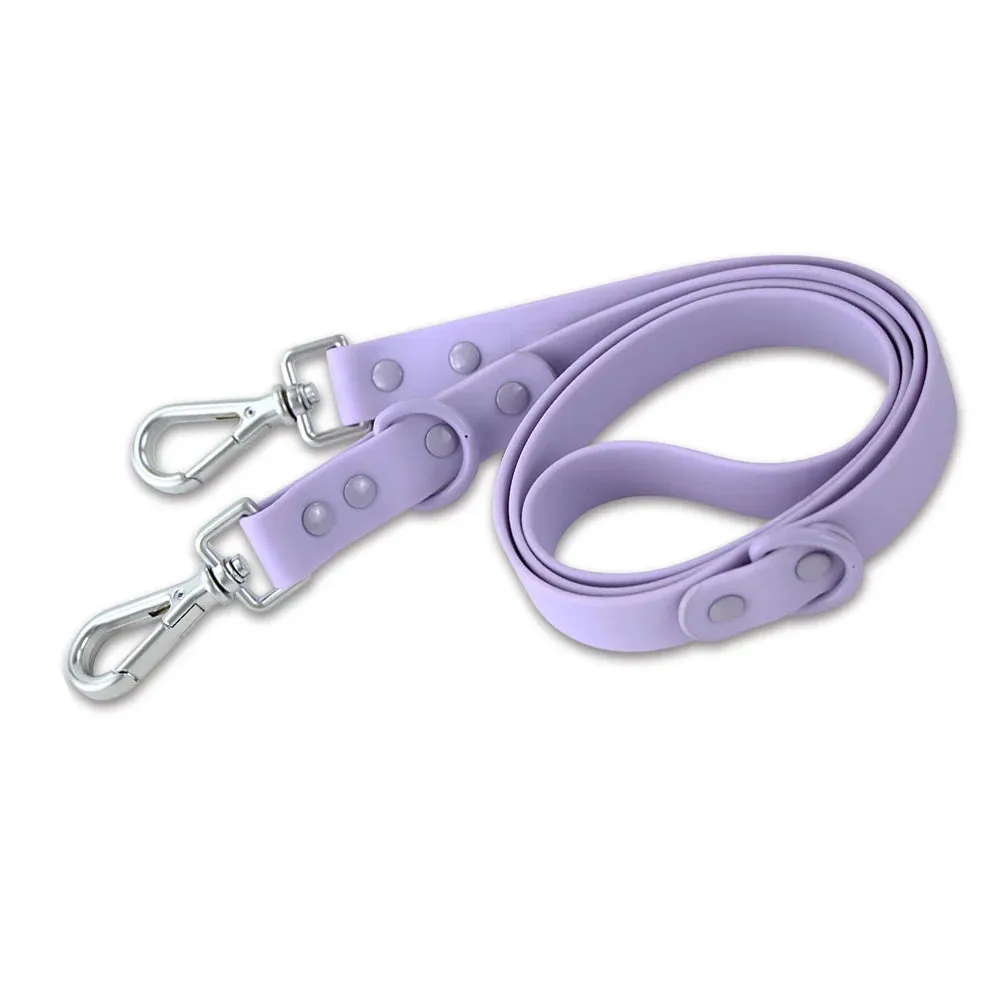 Double Dog Leash PVC Comfortable and breathable Dog Harness and leash set Adjustable Chest Strap Collars-f- Harnesses & Leashes