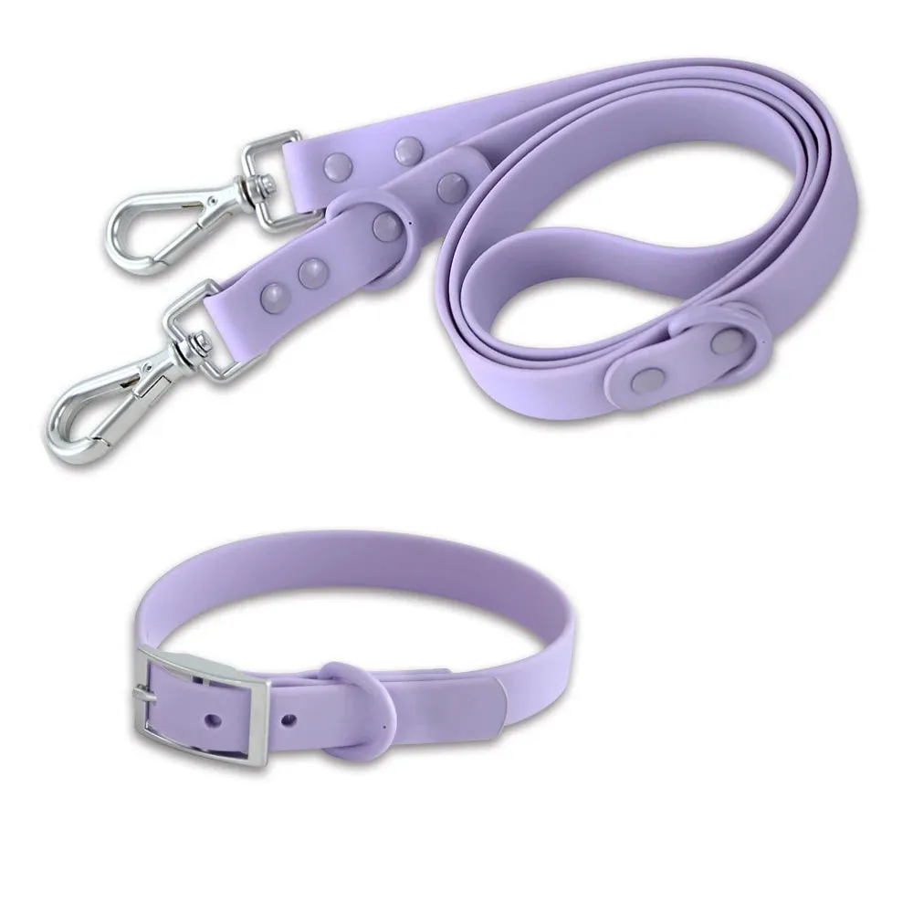 Double Dog Leash PVC Comfortable and breathable Dog Harness and leash set Adjustable Chest Strap Collars-f- Harnesses & Leashes
