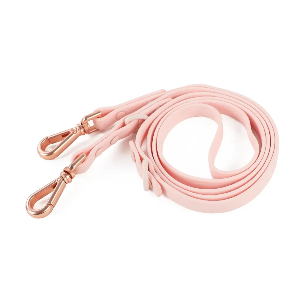Double Dog Leash PVC Comfortable and breathable Dog Harness and leash set Adjustable Chest Strap Collars-f- Harnesses & Leashes
