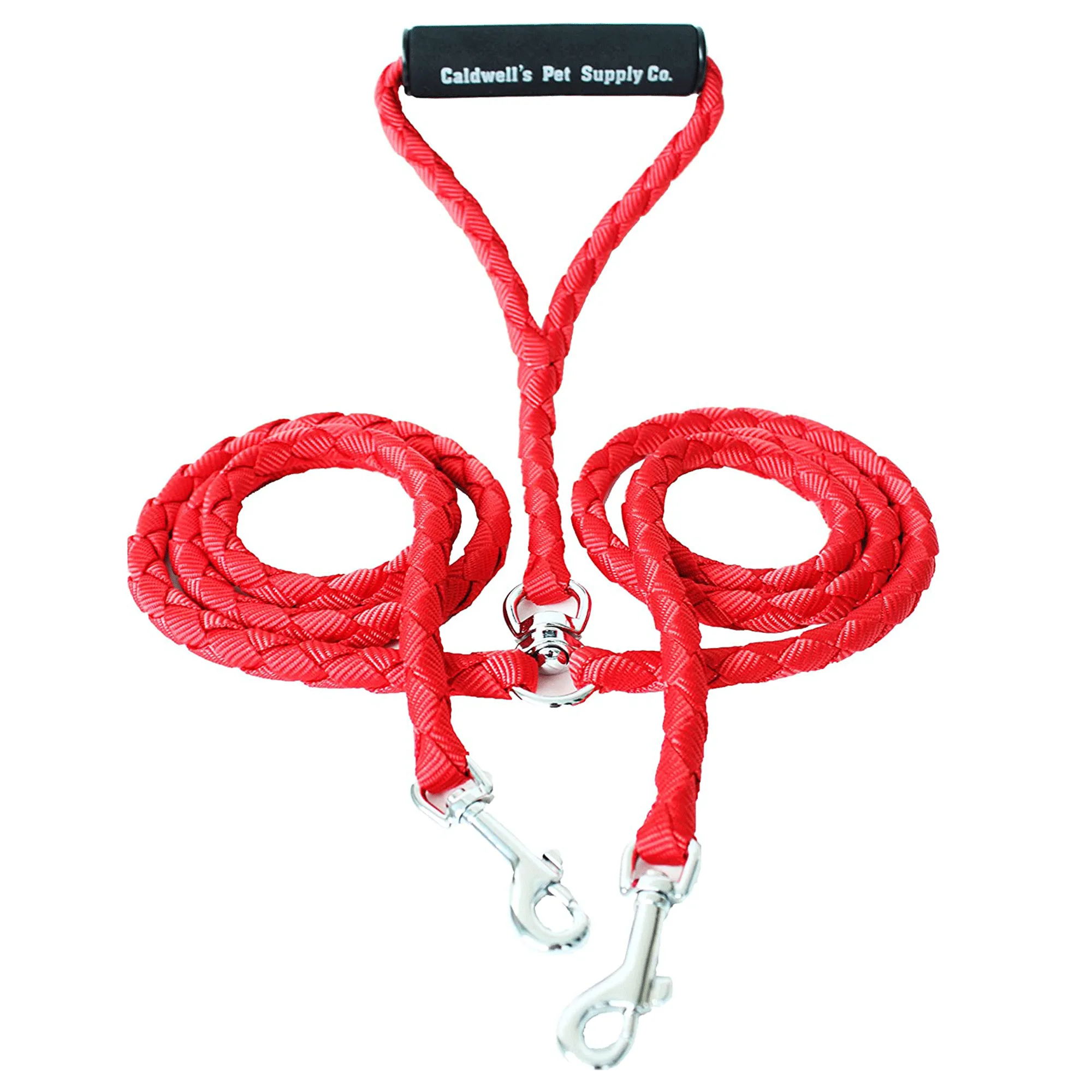 Dual Dog Leash - Red
