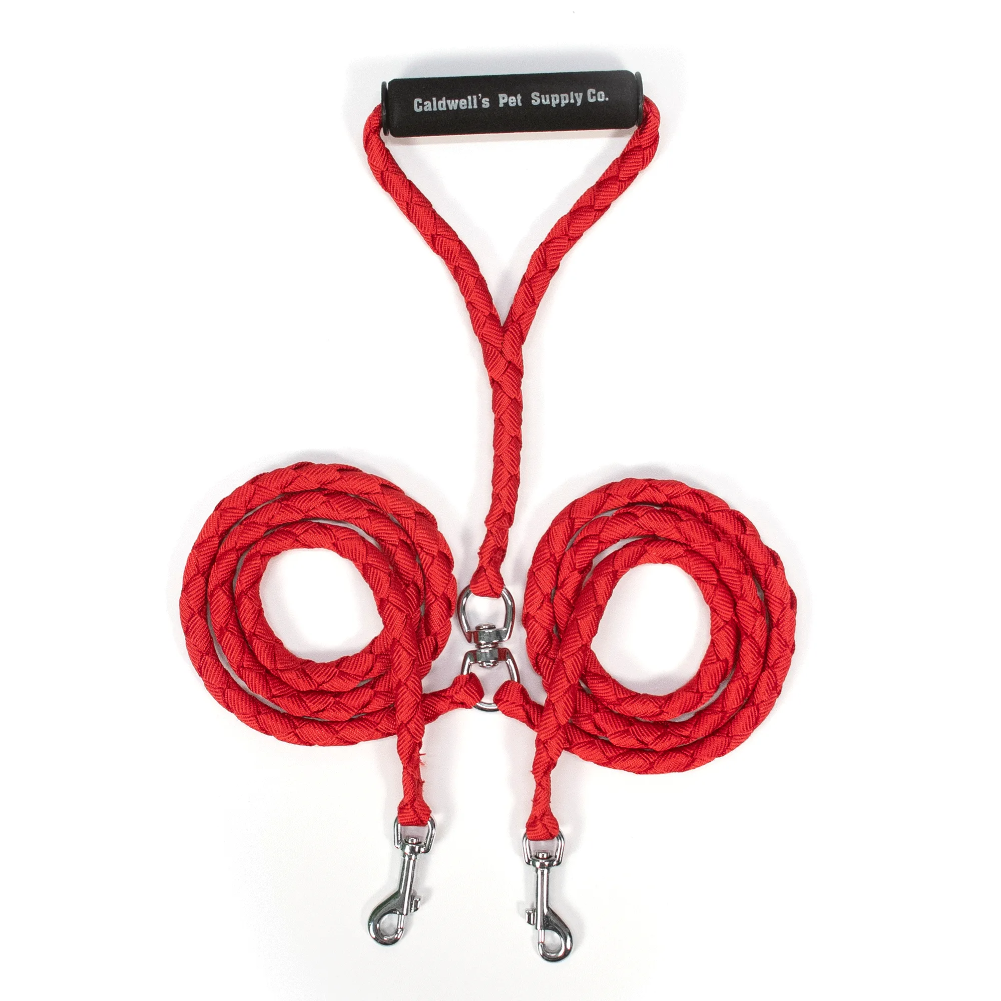 Dual Dog Leash - Red