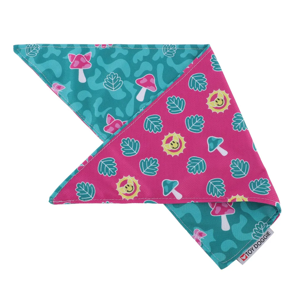 Fungi CoolCanine Reversible Bandana | It’s a Fluffing Vibe – Es Una Vibra Muy Perra