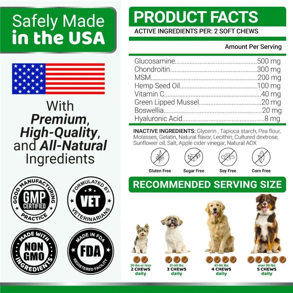 Glucosamine Hip & Joint Chews for Dogs