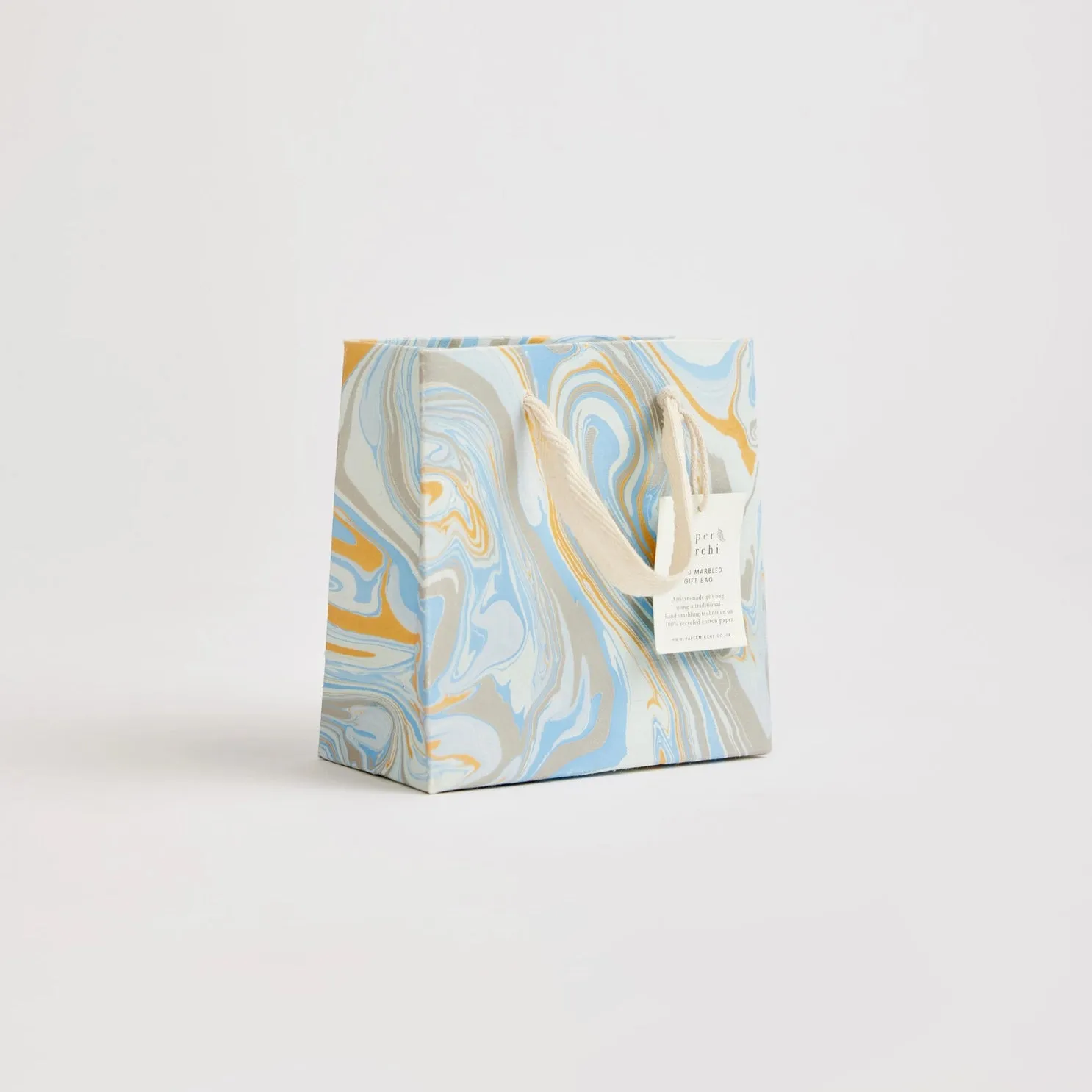 Hand Marbled Gift Bags Pastel - Small