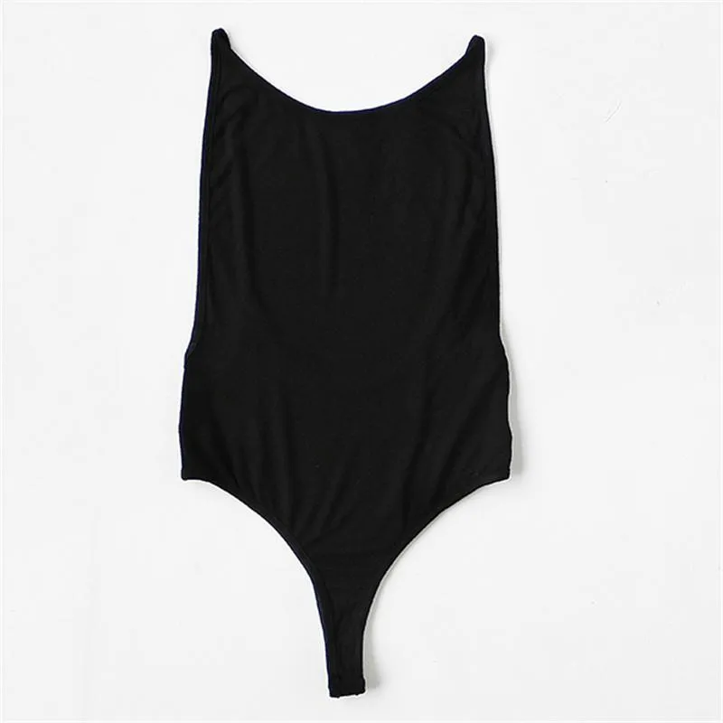 High Cut Black Bodysuit