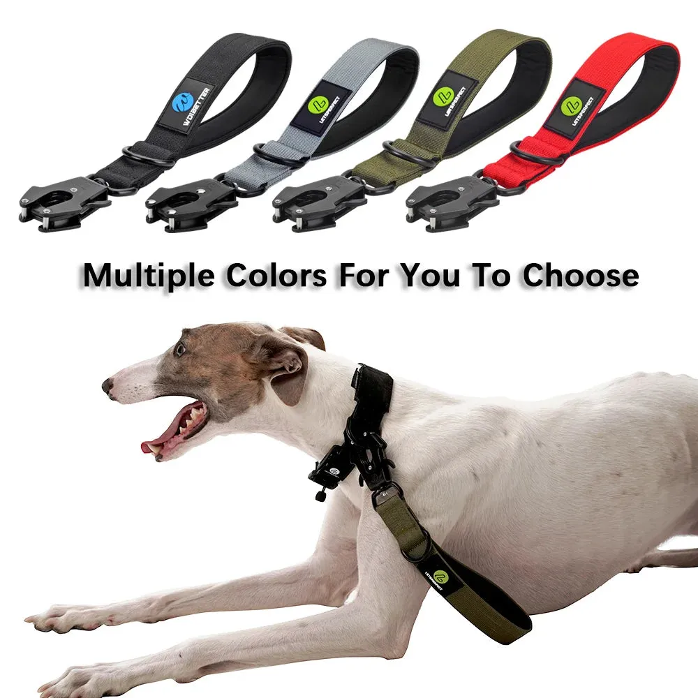 K9 Short Tactical Leash with Quick-Release Handle