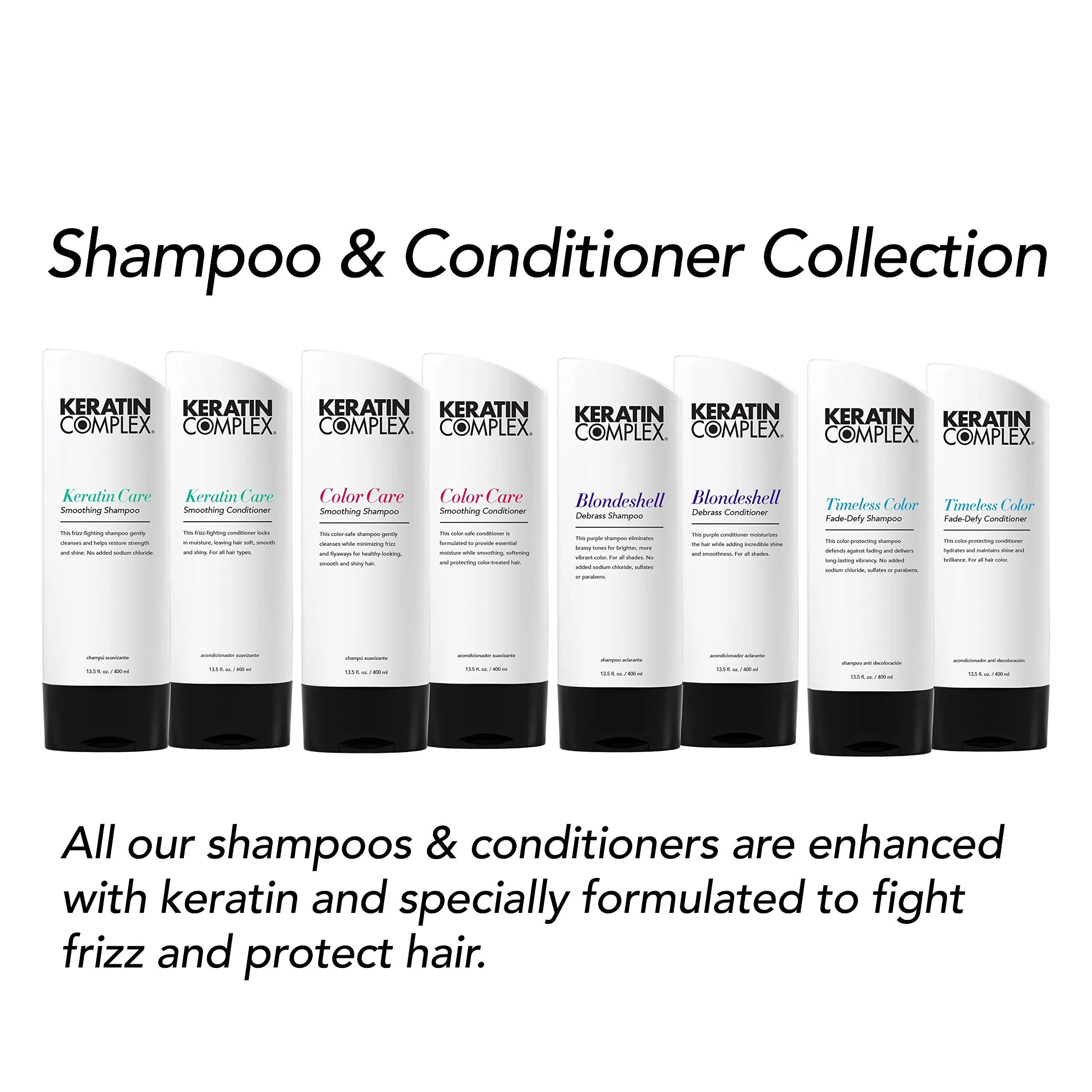 Keratin Complex Color Care Smoothing Shampoo, 13.5 Fl Oz