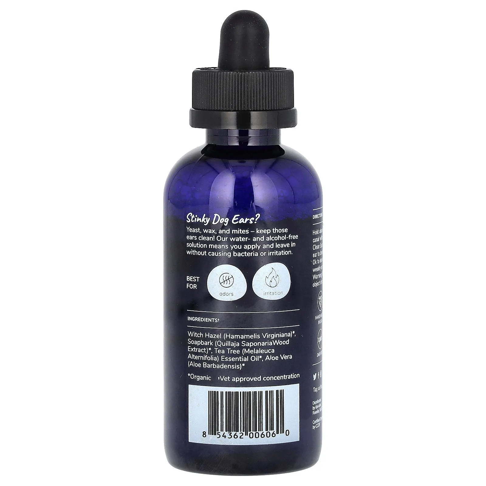 Kin Kind, Clean Ears, Leave-In Relief for Dogs, 4 fl oz (118 ml)