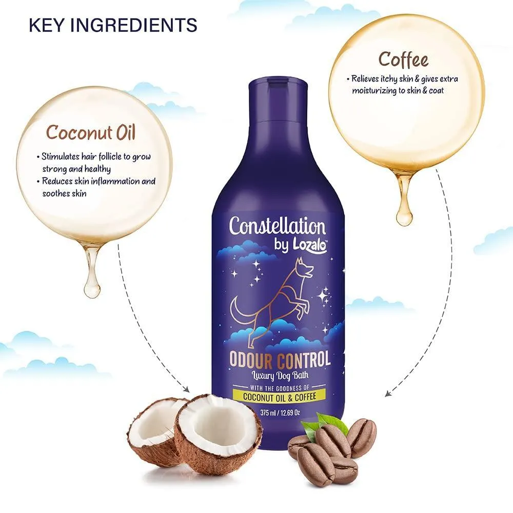 Lozalo Constellation Odour Control Coconut Oil and Coffee Shampoo for Dogs