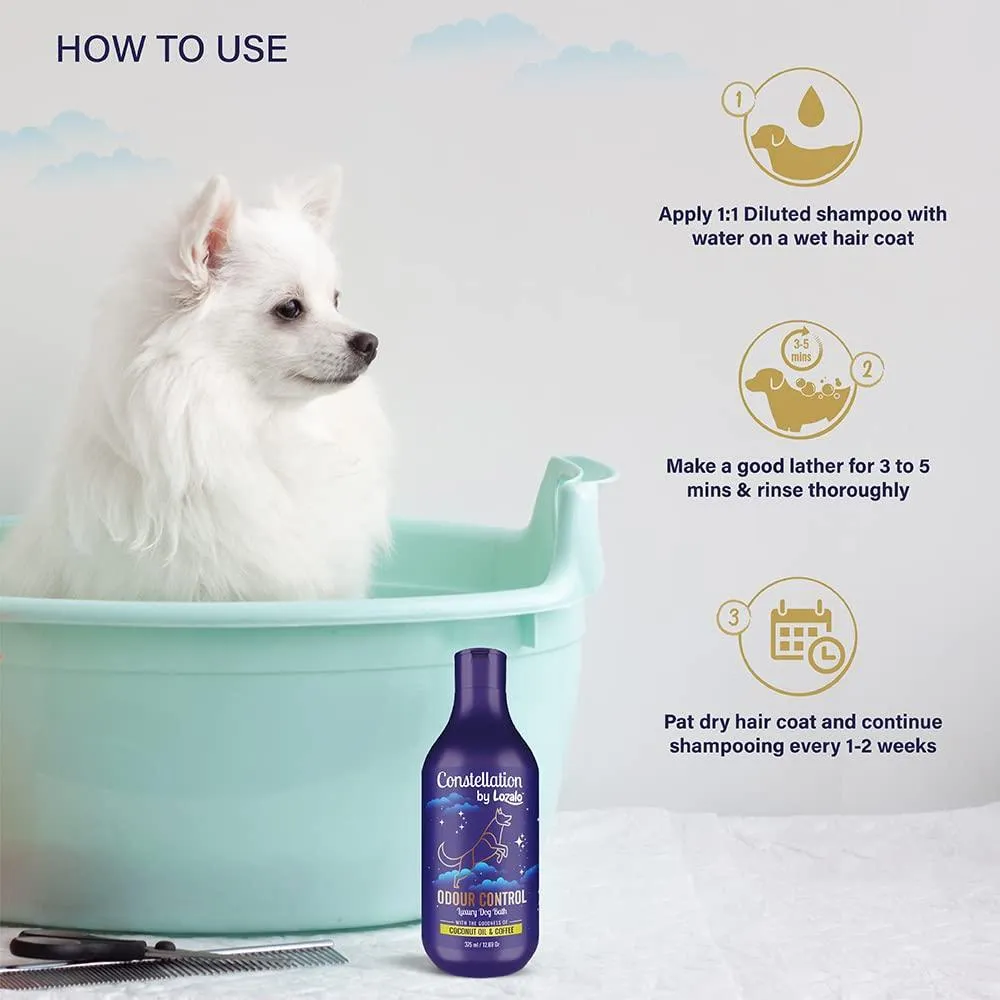 Lozalo Constellation Odour Control Coconut Oil and Coffee Shampoo for Dogs