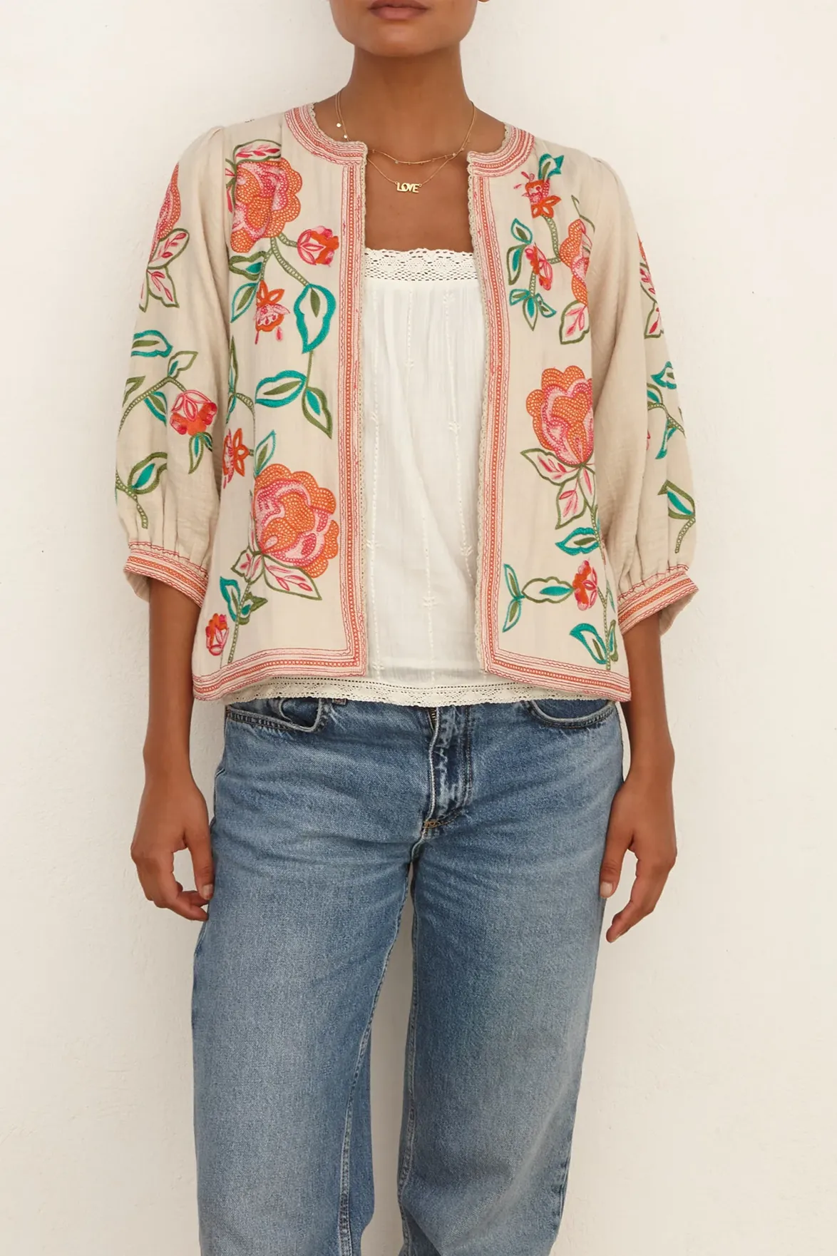 M.A.B.E Lucia Multi Embroidered Jacket