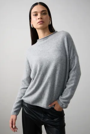 Mia Fratino - Sloane Mockneck Sweater - Jet Black