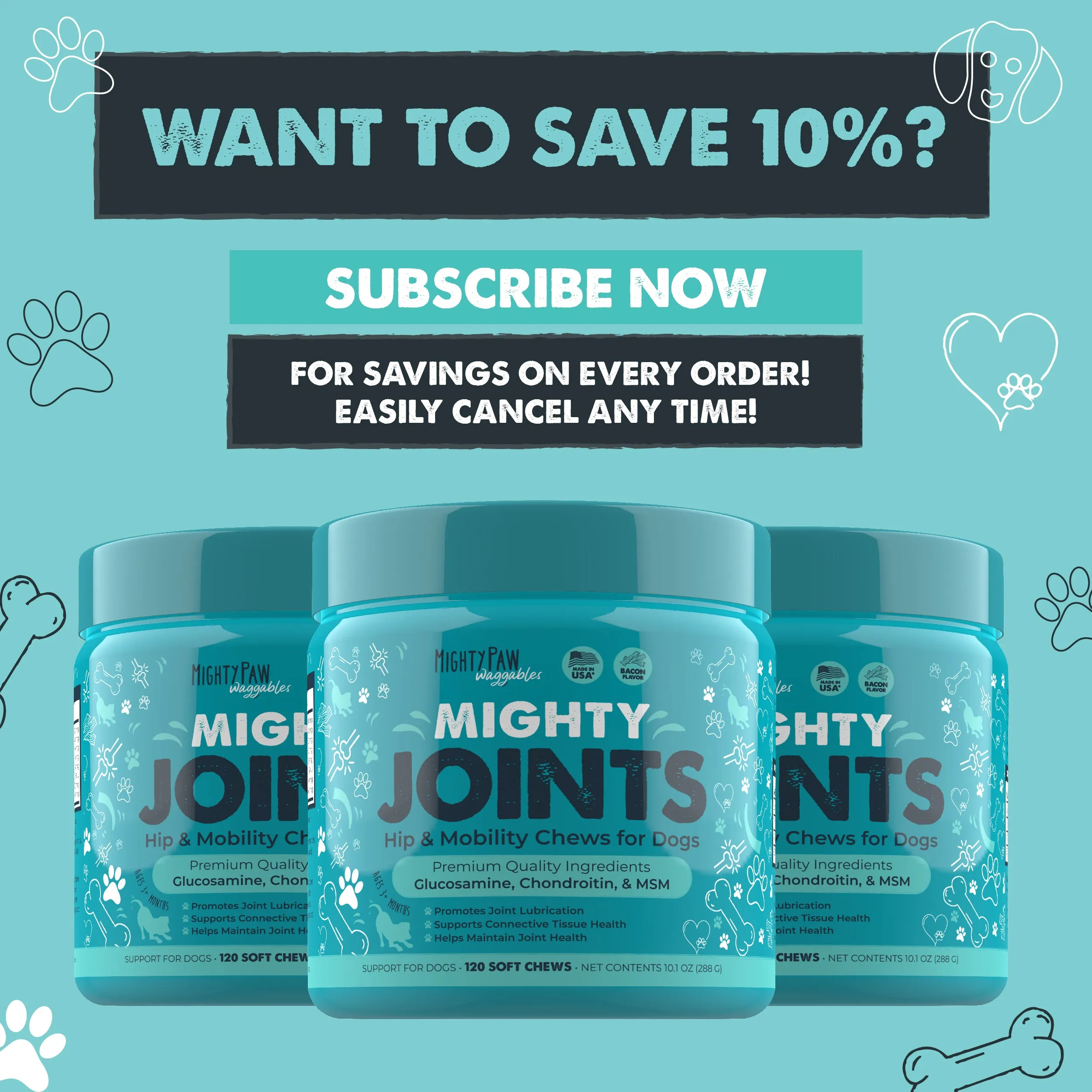 Mighty Joints: Hip & Mobility Supplement