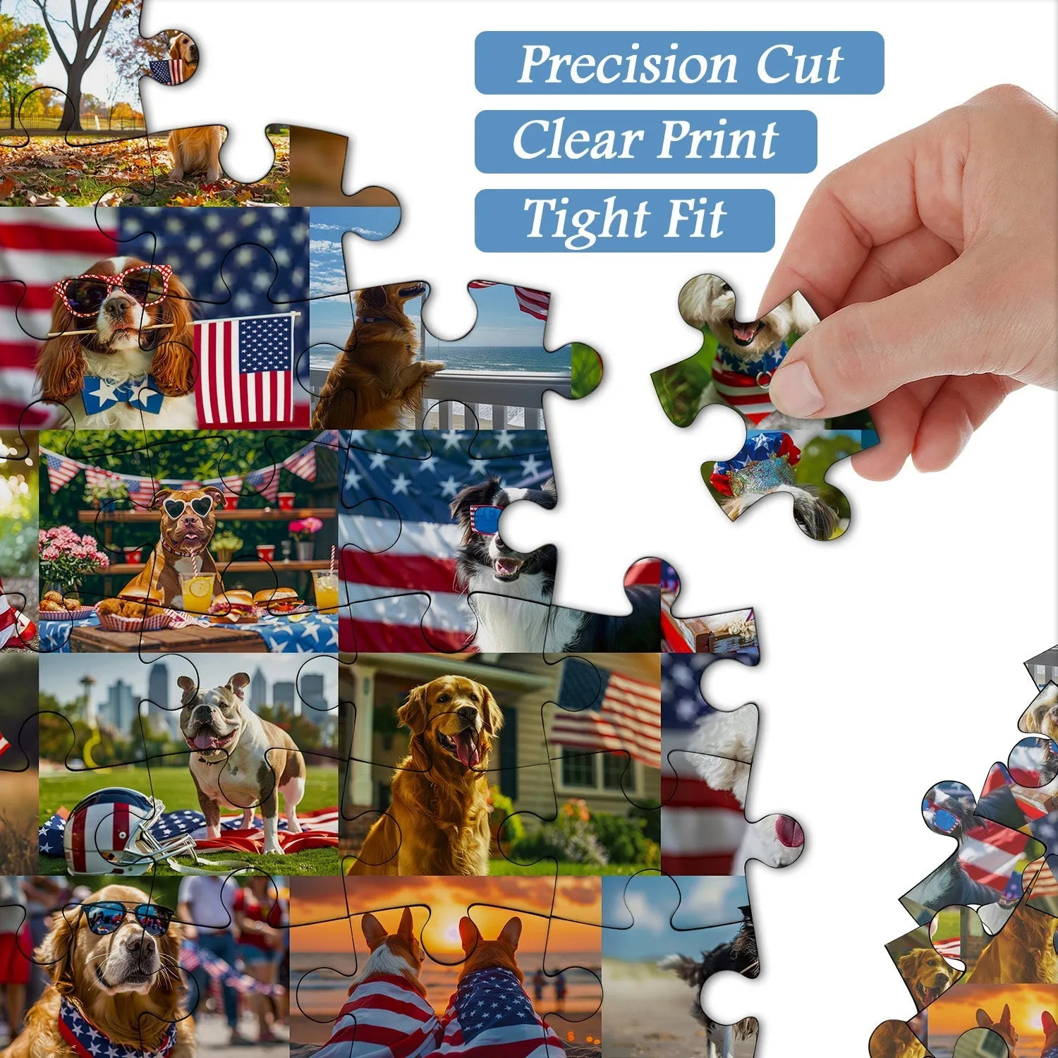 Patriot Dog Jigsaw Puzzle 1000 Pieces