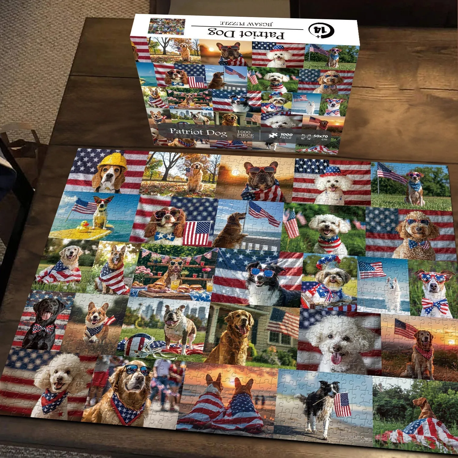 Patriot Dog Jigsaw Puzzle 1000 Pieces