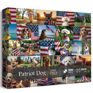 Patriot Dog Jigsaw Puzzle 1000 Pieces