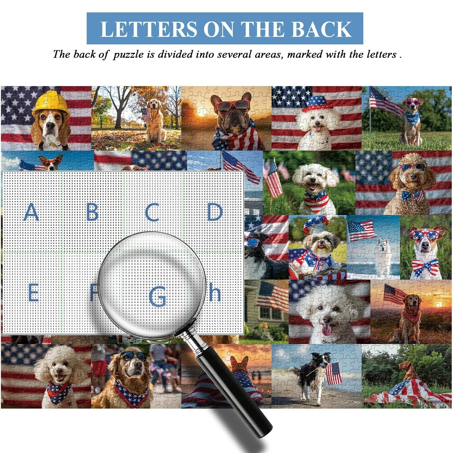 Patriot Dog Jigsaw Puzzle 1000 Pieces