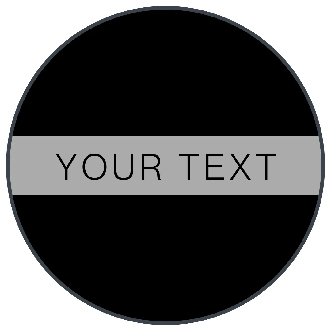 Premium Classic Colours ID Tag - Black