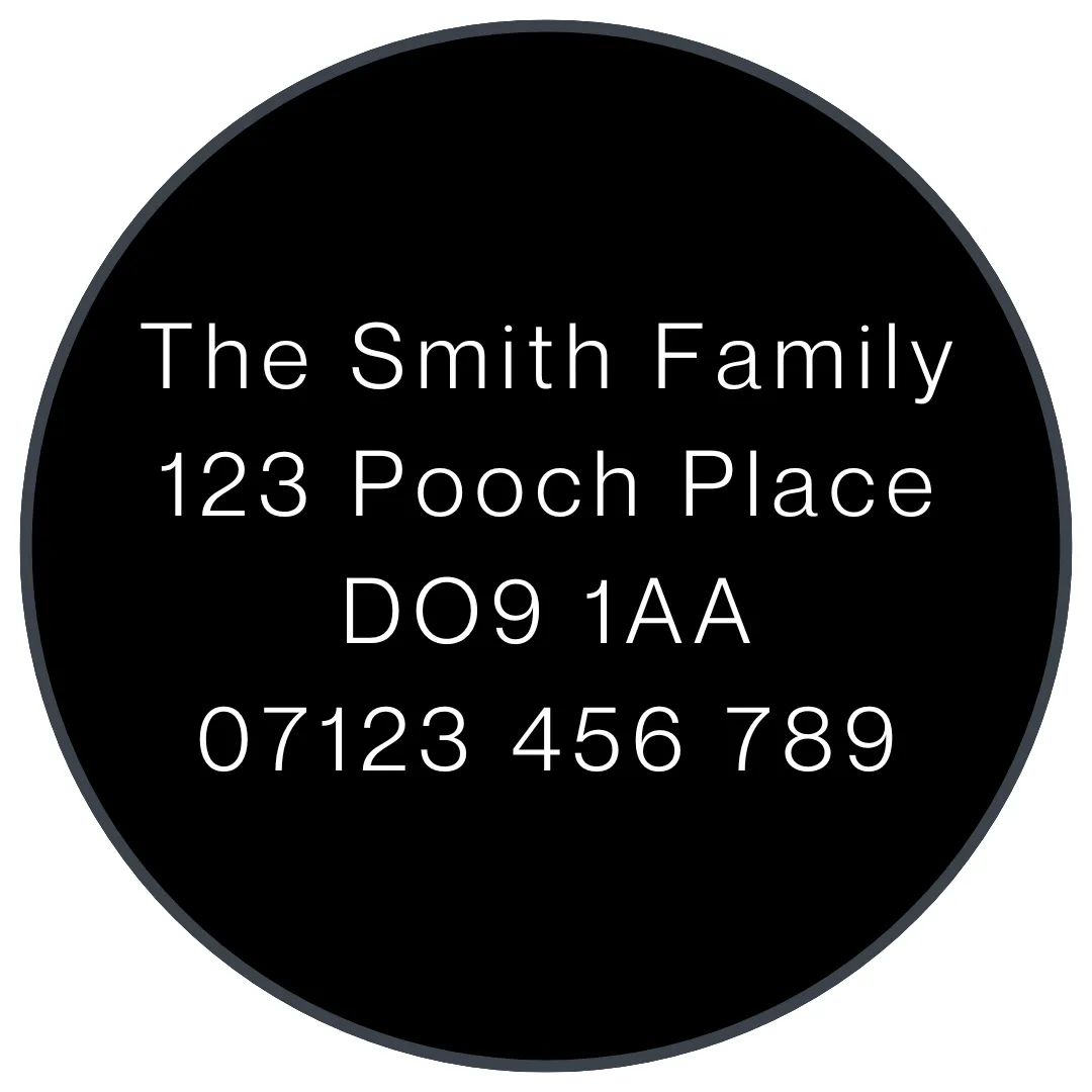 Premium Classic Colours ID Tag - Black