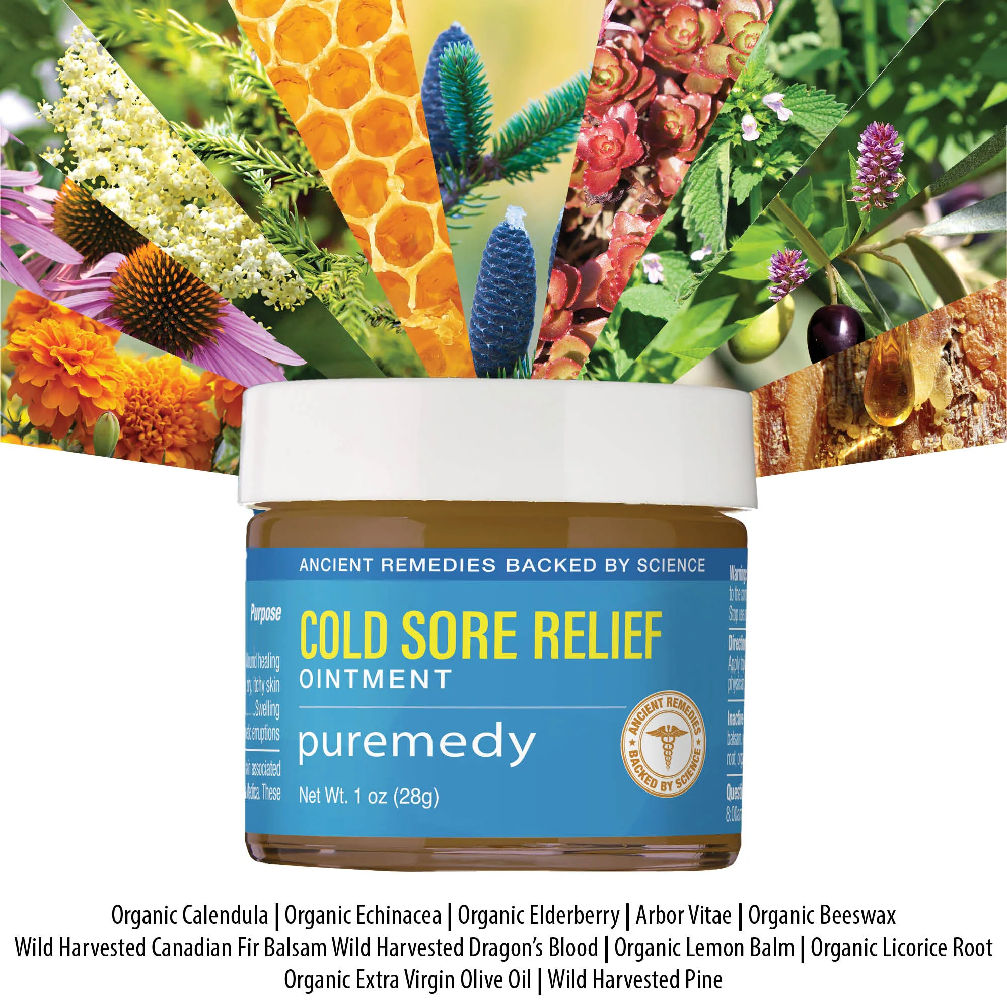 Puremedy Cold Sore and Fever Blister Ointment, 1 Ounce