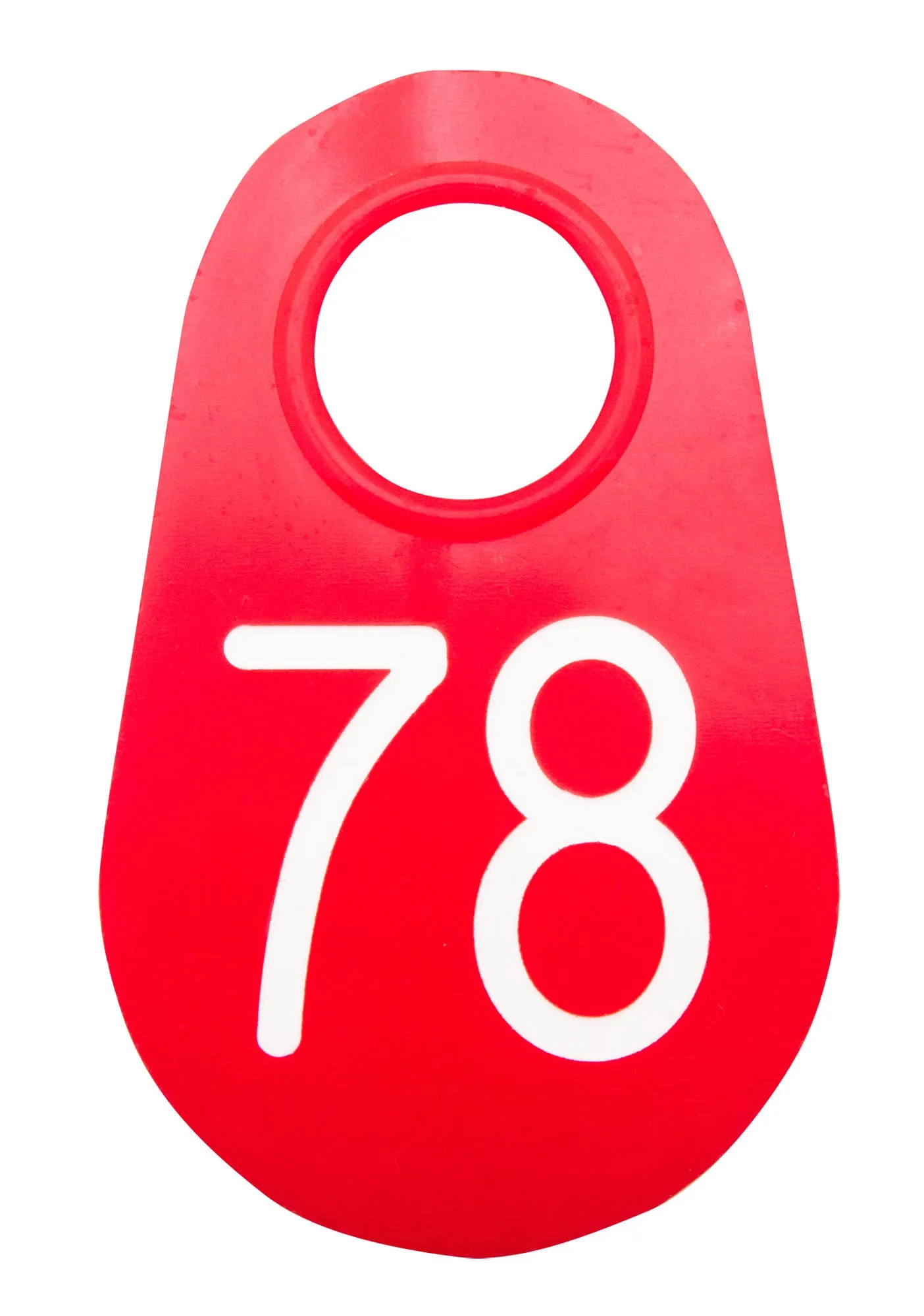 Red Nylon Tags 1-100, eaches