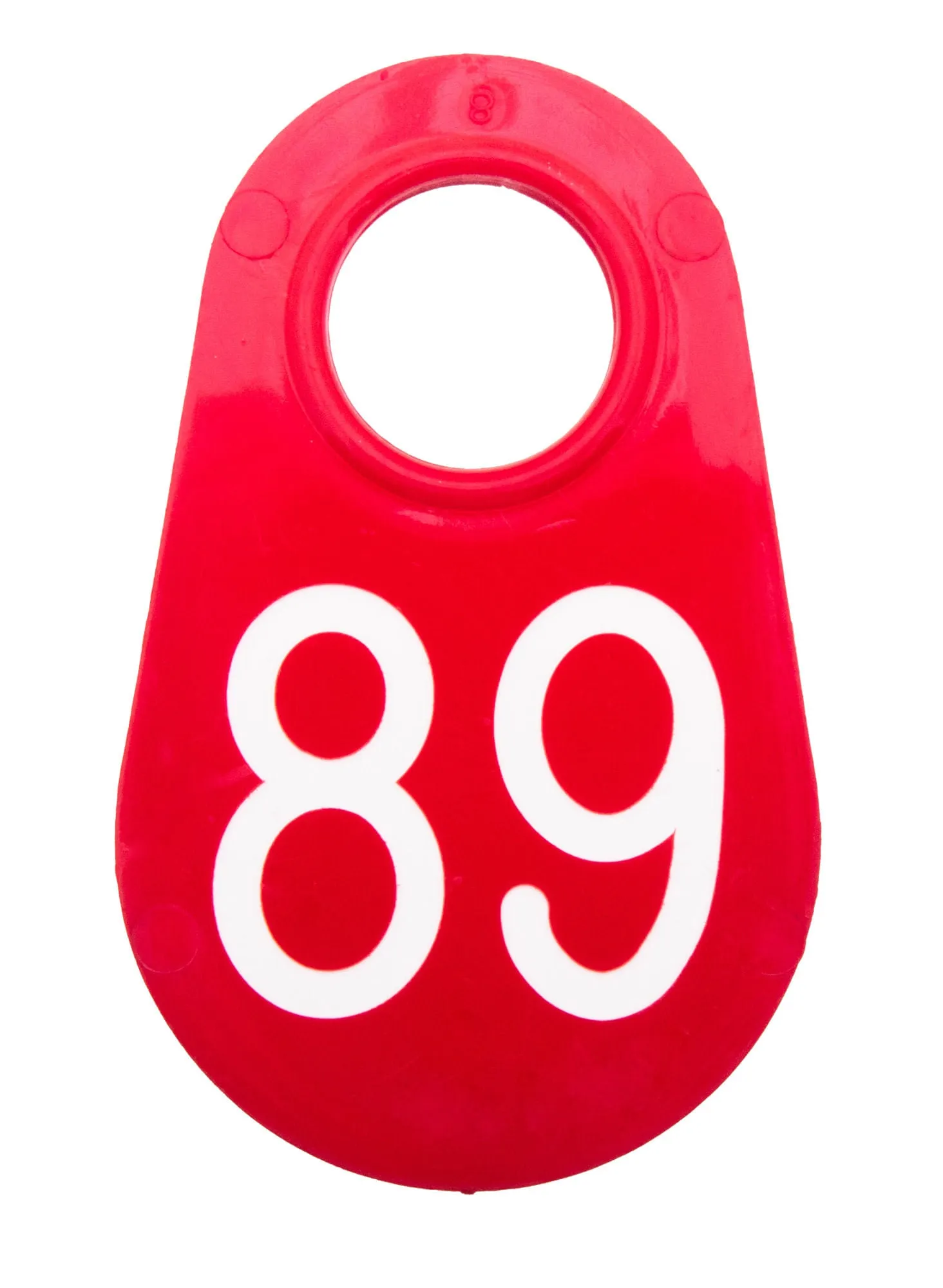Red Nylon Tags 1-100, eaches