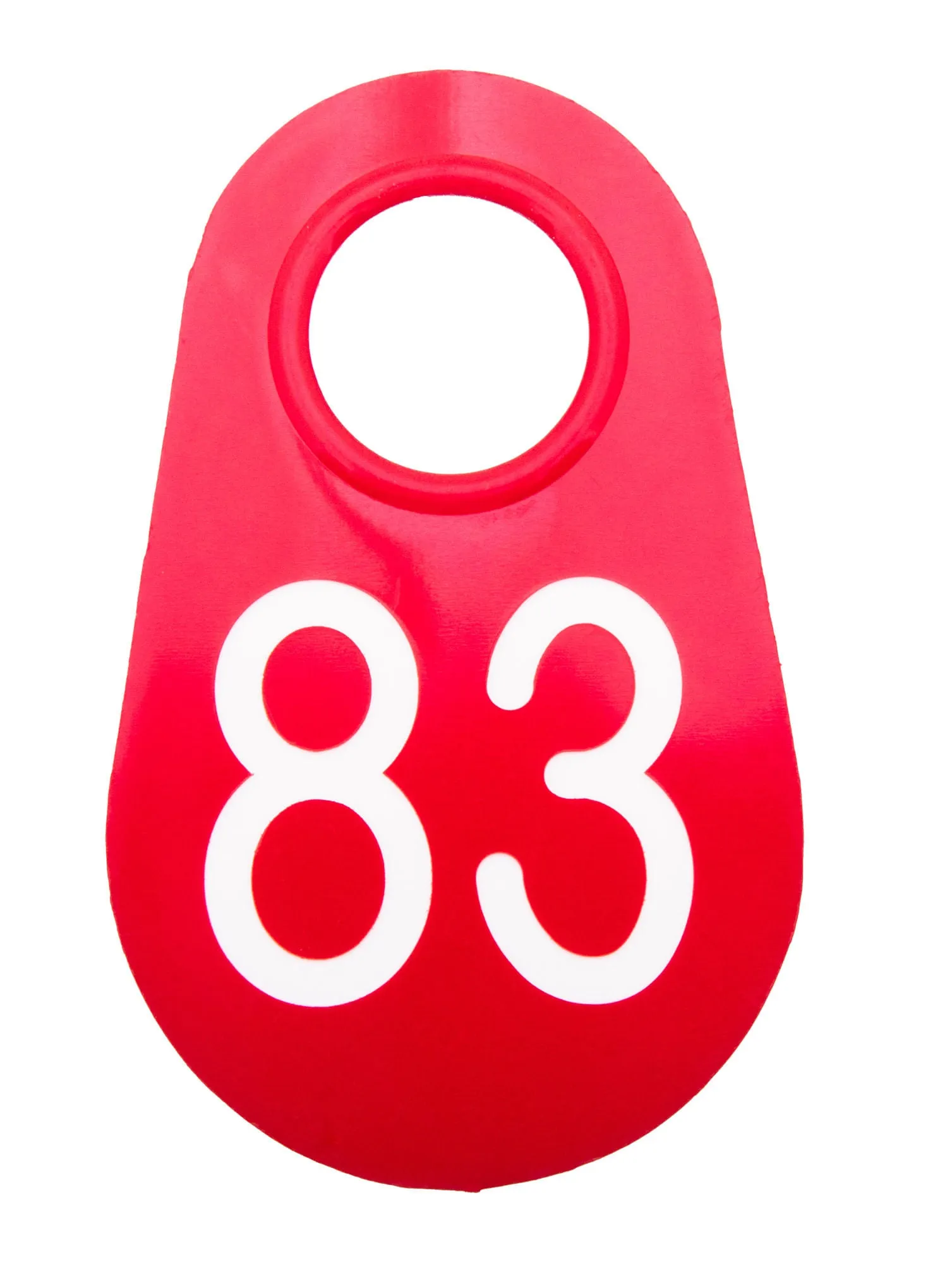 Red Nylon Tags 1-100, eaches
