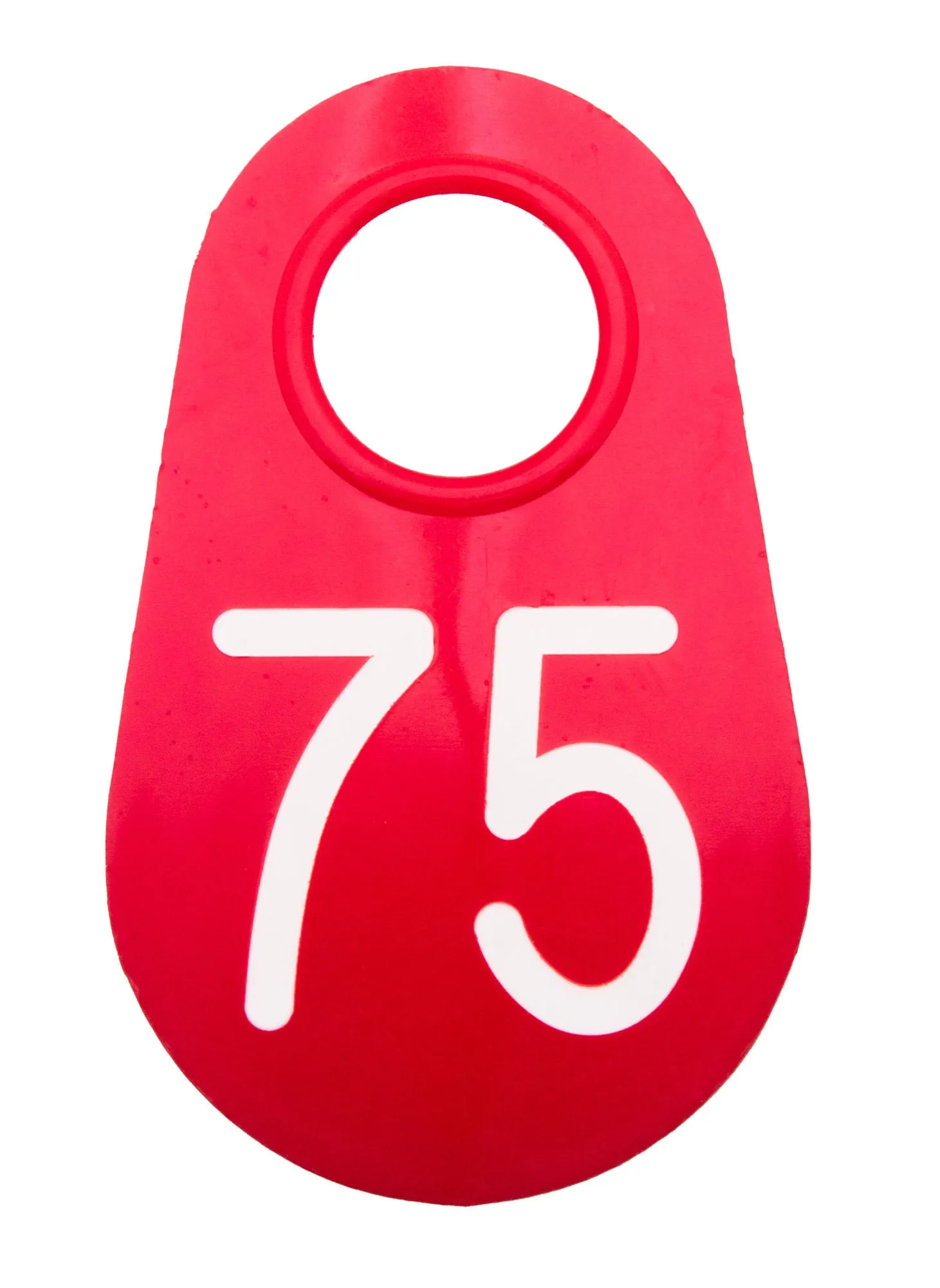 Red Nylon Tags 1-100, eaches