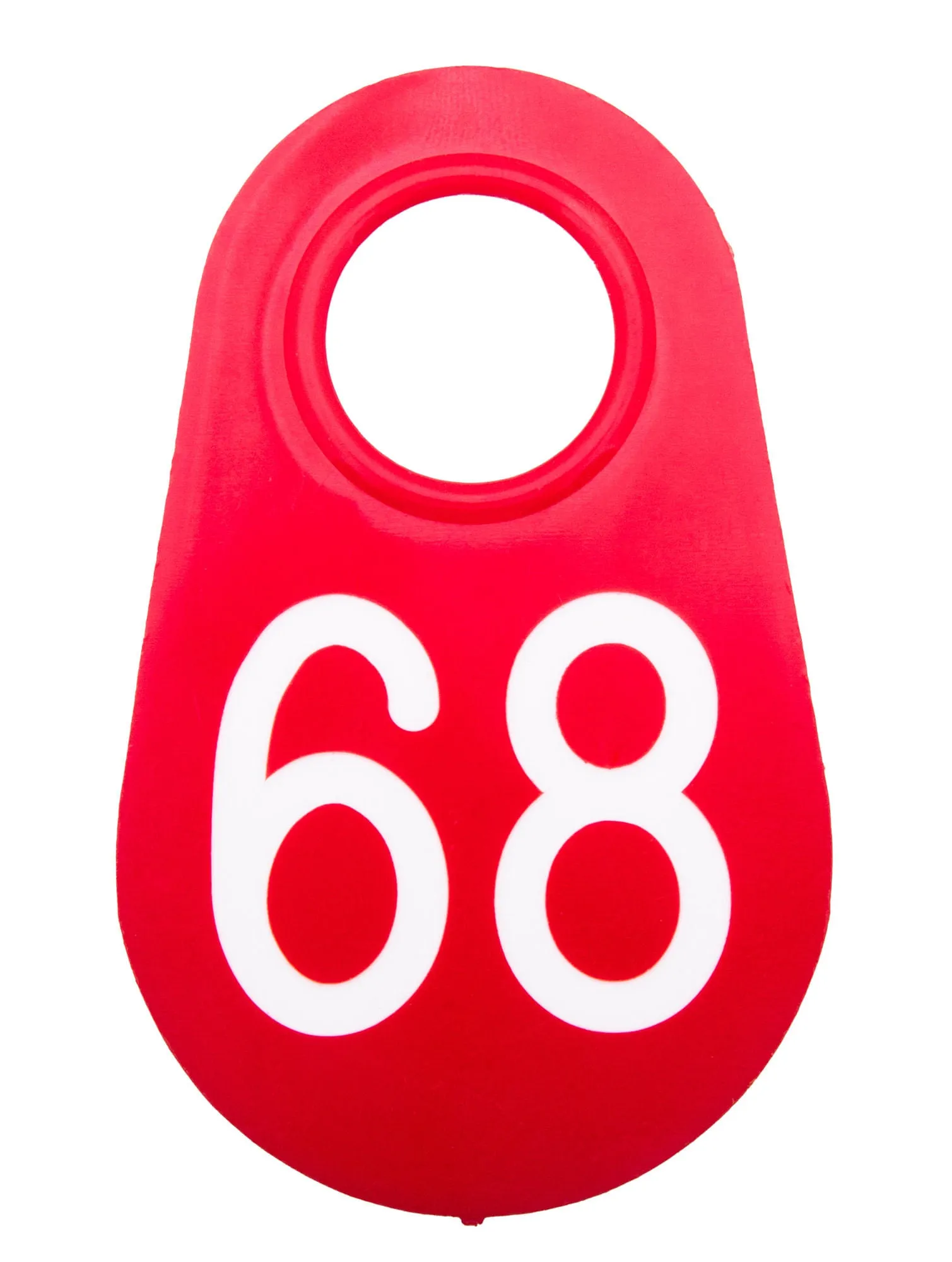 Red Nylon Tags 1-100, eaches