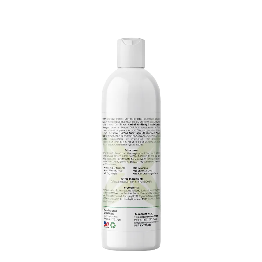 Silvet Herbal Antifungal Antimicrobial Shampoo 16oz by Nexderma