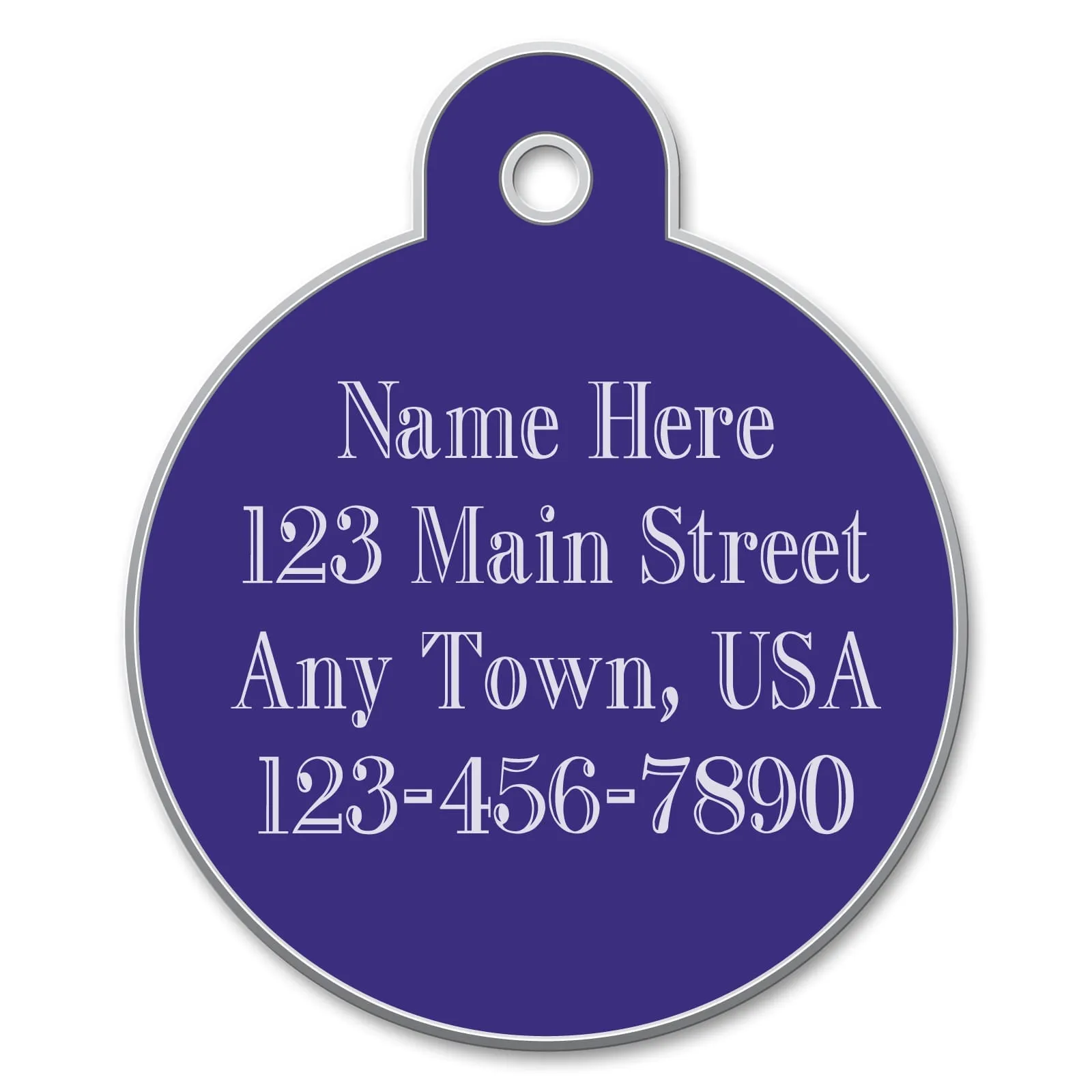Small Circle Shaped Dog Tags