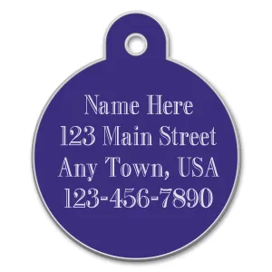 Small Circle Shaped Dog Tags